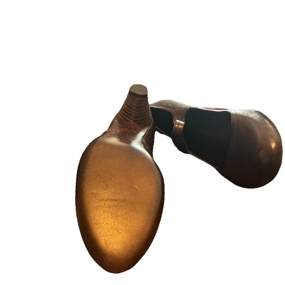 Womens N.D.C. Made By Hand Emmy Mary Jane Pumps Brown Leather Women's Size 9.5 - Picture 9 of 9